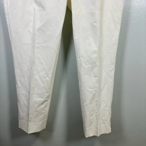 Talbots Cream Curvy Chatham Ankle Pants‎ Sz 12P - Picture 3 of 9